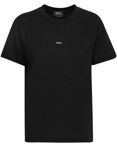 A.P.C. Cotton T-shirt - Black