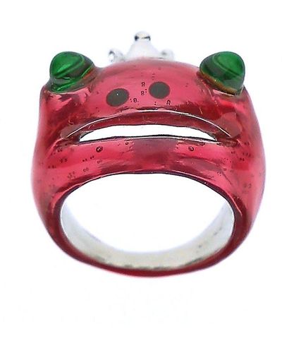 Collina Strada Mask Pink Frog Prince Ring