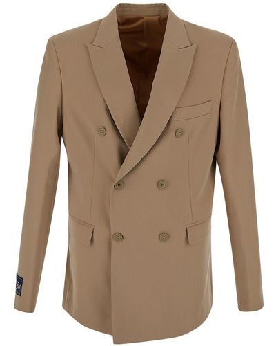 FAMILY FIRST Double-breasted Jacket - Brown