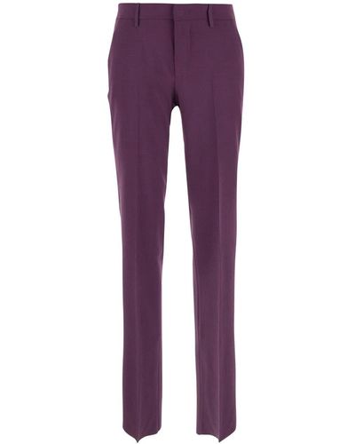 Tagliatore Classic Trouser - Purple