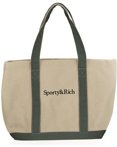 Sporty & Rich Logo Bag - Natural