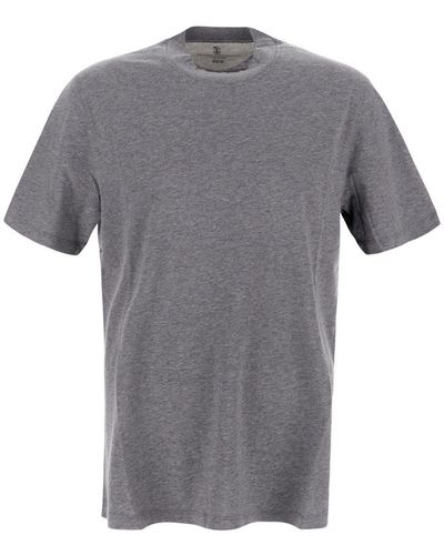 Brunello Cucinelli Slim Fit T-shirt - Grey