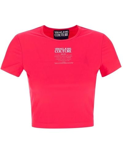 Versace Cropped T-shirt - Pink