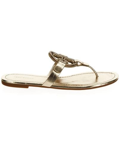Tory Burch Miller Pave Sandals - Natural