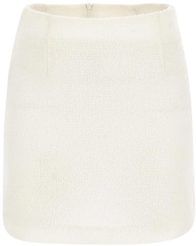 Tagliatore May Tweed Mini Skirt - White