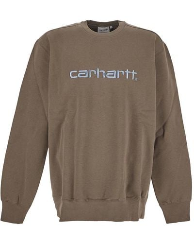 Carhartt Logo Sweatshirt - Grey