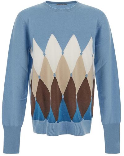 Ballantyne Knit Sweatshirt - Blue
