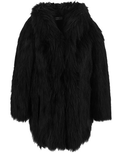 Saint Laurent Short Faux Fur - Black