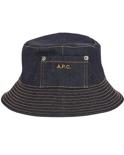 A.P.C. Bob Thais Bucket Hat - Blue