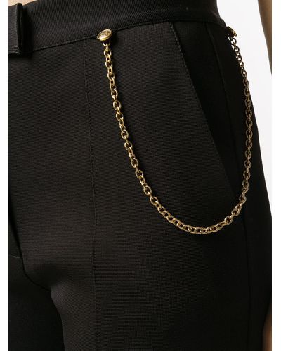 Givenchy Chain Flared Pants - Black