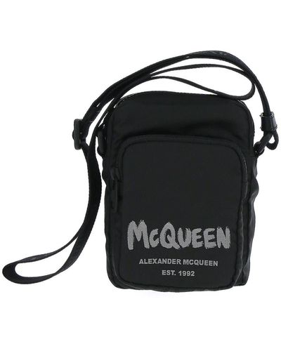 Alexander McQueen Mini Messenger Bag - Black