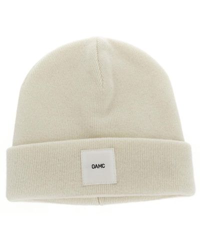 OAMC Logo Patch Beanie Hat - Natural