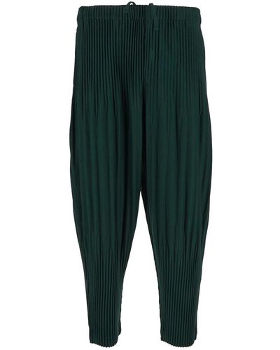 Homme Plissé Issey Miyake Pleated Trousers - Green
