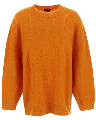 R13 Shaggy Oversized Sweater - Orange