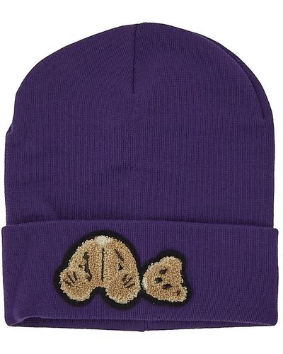 Palm Angels Bear Beanie - Purple