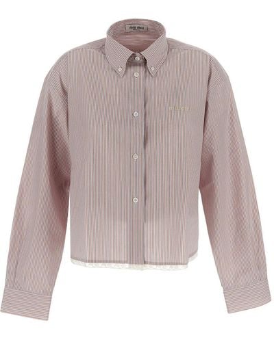 Miu Miu Cotton Shirt - Multicolour