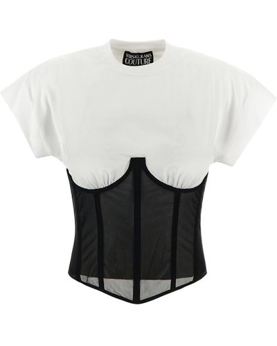 Versace Jeans Couture Bustier Top - White