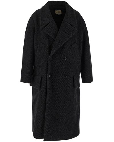 Quira Military Overcoat - Black