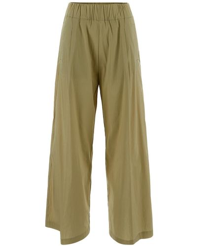 Semicouture Cotton Trousers - Green