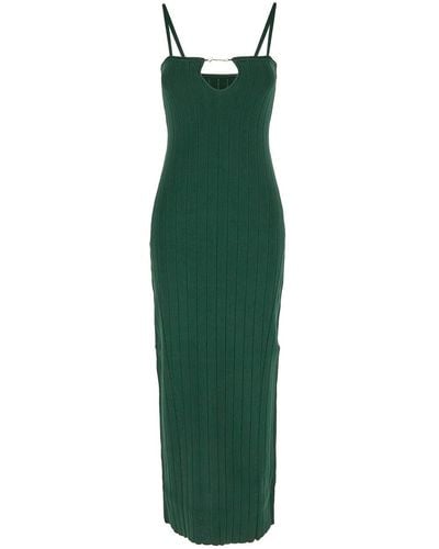 Jacquemus Ribbed Dress - Green