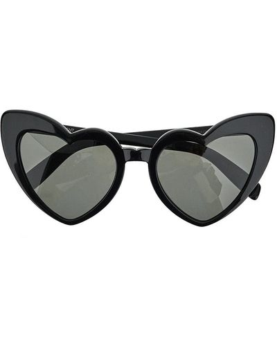 Saint Laurent Heart-shape Sunglasses - Grey