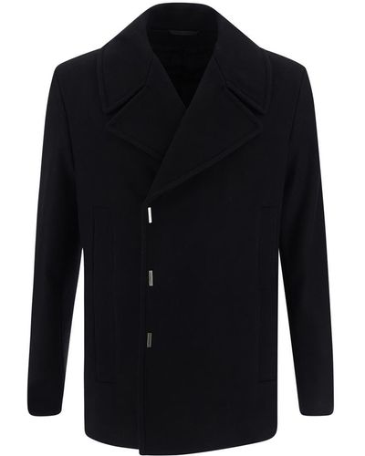 Givenchy Double-breasted Pea Coat - Black