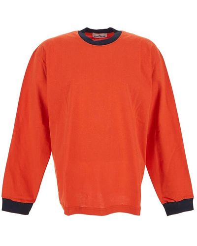 Stone Island Long Sleeves T-shirt - Red