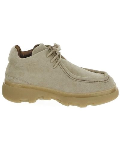 Burberry Lace-up Shoe - Natural