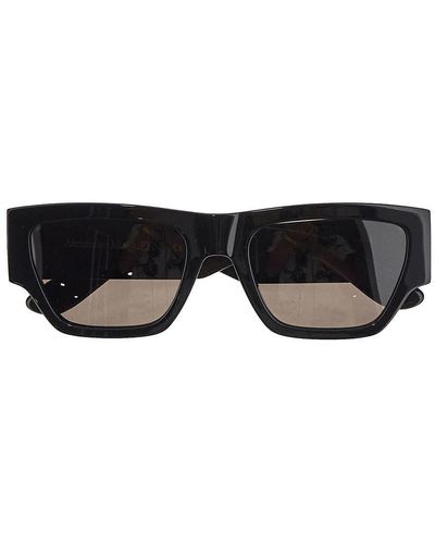 Alexander McQueen Rectangular Sunglasses - Black