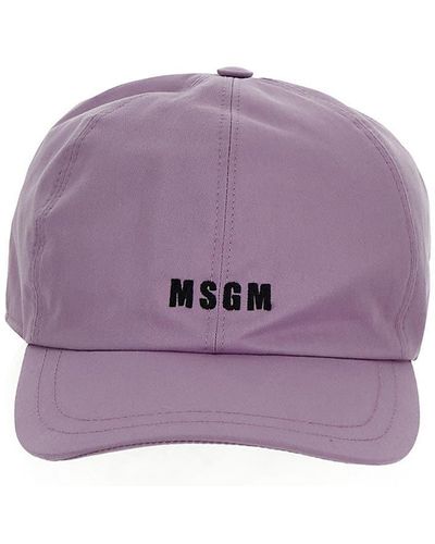 MSGM Logo Baseball Cap - Purple