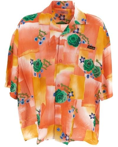 Martine Rose Hawaiian Shirt - Orange