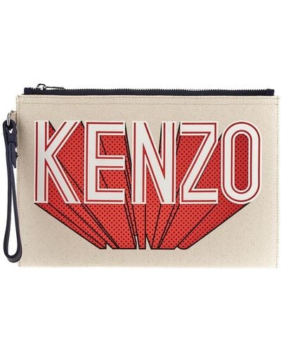 KENZO Large Clutch - Red