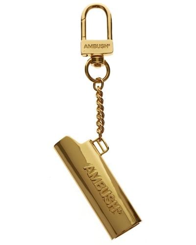 Ambush Logo Lighter Case Key Chain - Metallic