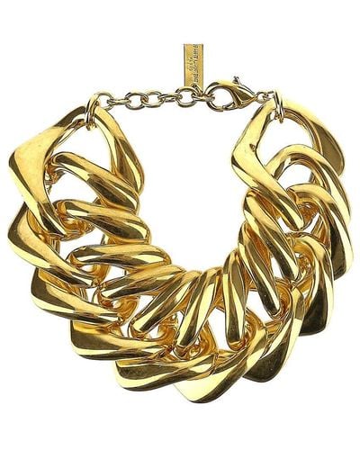 Saint Laurent Bracelet Chaine E Brass Metal - Metallic