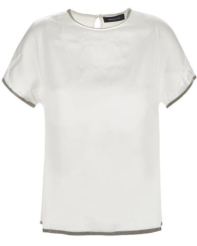 Fabiana Filippi Satin Top - White