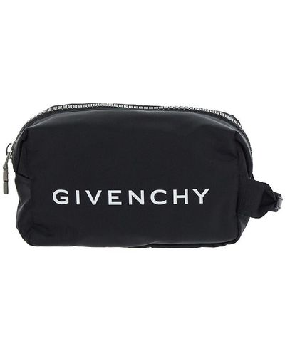 Givenchy G-zip Toilet Pouch Bag - Black