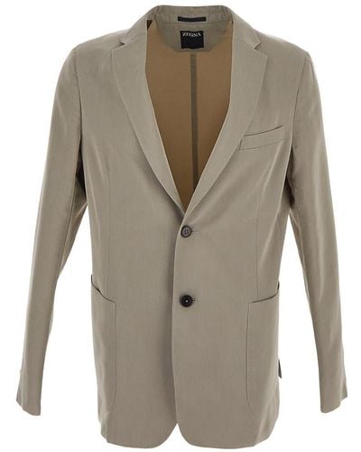 Zegna Cotton Suit - Natural