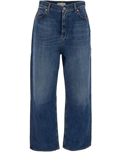Valentino Wide Leg Jeans - Blue