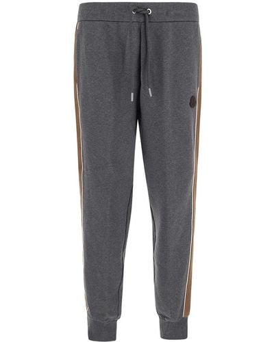 Moncler Cotton Sweatpants - Gray