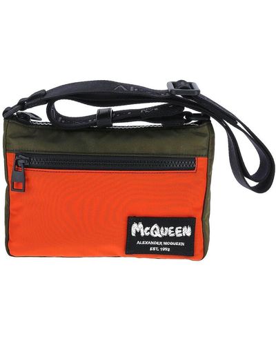 Alexander McQueen Mcqueen Graffiti Shoulder Bag - Green