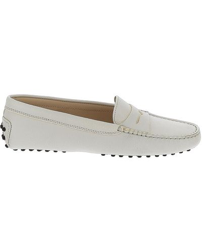 Tod's Driving Gommini Shoes - White
