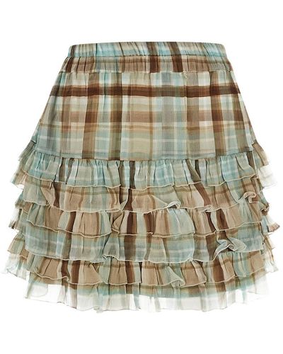 Zamattio Lavanda Mini Skirt - Green
