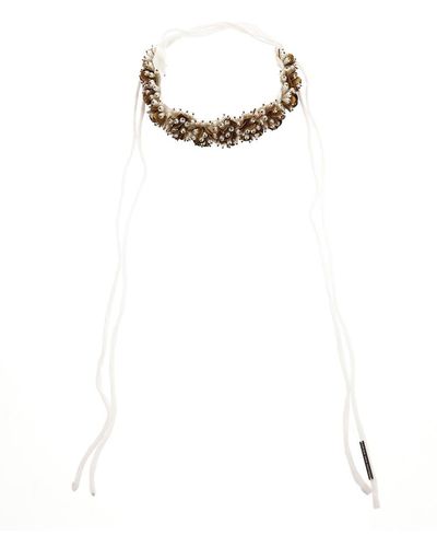 Dries Van Noten Glitch Necklace - White