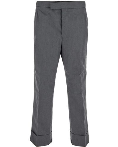 Thom Browne Backstrap Trousers - Grey