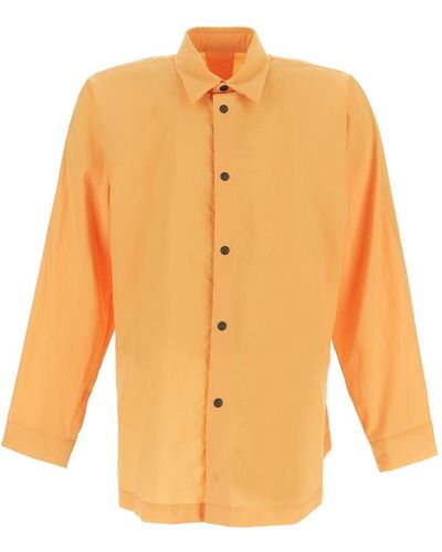 Homme Plissé Issey Miyake Wrinkled Shirt - Orange