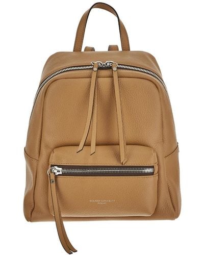 Gianni Chiarini Leather Backpack - Natural