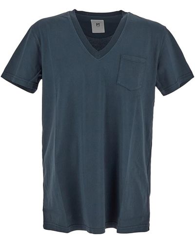 PT Torino V-neck T-shirt - Blue
