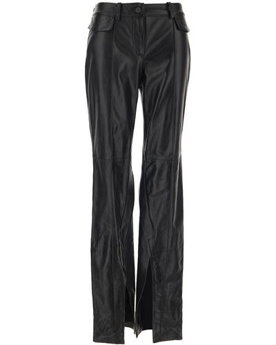 The Mannei Ventura Flare Trousers - Black