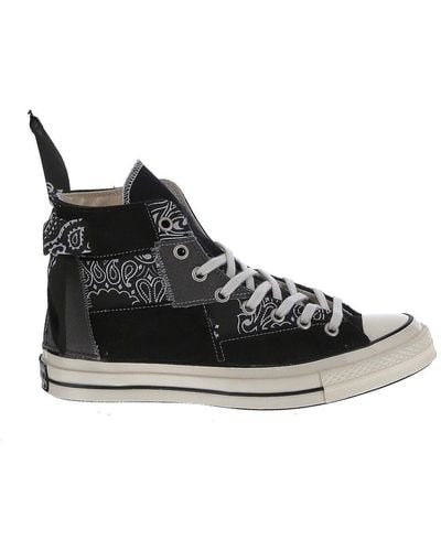 Converse Paisley Patchwork Chuck 70 Sneakers - Black