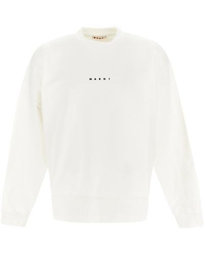 Marni Logo Sweatshirt - White